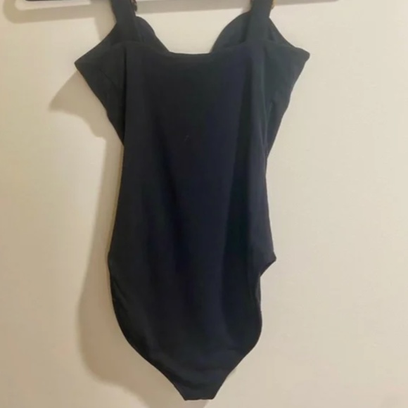 Good American Black Tortoise Ring Corset Bodysuit Size Small - Picture 5 of 5